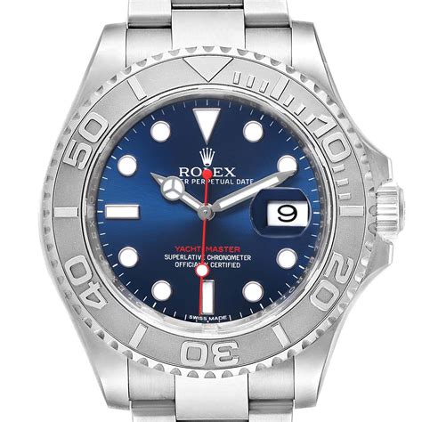 rolex yacht master blue dial for sale|rolex 116622 vs 126622.